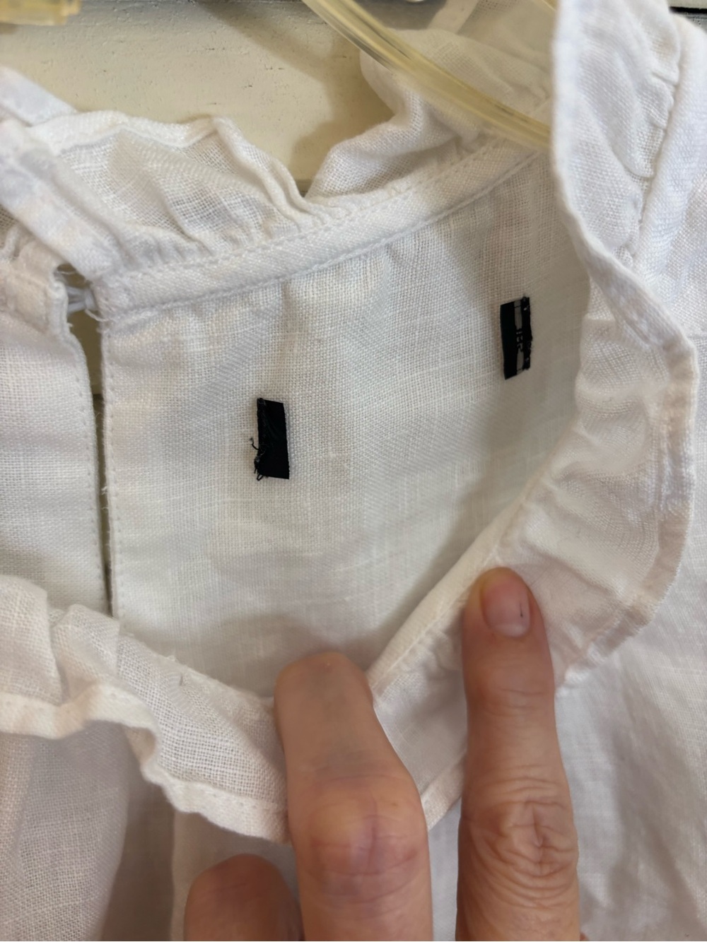 J.Crew Ruffle Neck & Smocked Sleeve Top - Picture 3 of 7
